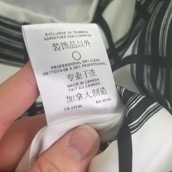 Judith & Charles Lined Black and White Plaid Front Pleated A-Line Skirt Size 8 - Picture 8 of 8